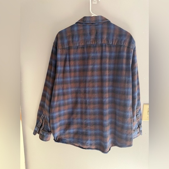 Pendleton Mens Mason Button Down Flannel SZ XL Collared 100% Cotton Pockets - Picture 6 of 8